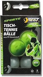 TT Balls Pack of 6 Glow in The Dark