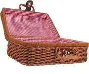 NOLITOY 1pc Retro Handwoven Storage Box Imitation Rattan Suitcase for Home Compact Design Stylish Decoration for