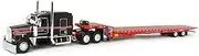 First Gear DCP 1/64 Viper Red Black Kenworth W900L with Landoll 440B-50CA Traveling Axle Trailer 60-2035