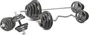 CORTEX 90kg Tri-Grip 25mm Standard Barbell Weight Set Weight Lifting Weight Plate Bars Home Gym Set
