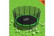 Kahuna Blizzard 16ft Trampoline with Net Green