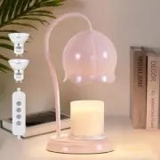 Candle Warmer Lamp Pink, Dimmable Scented Wax Melt Warmer with Timer, Lamp