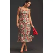 NWT Women's Anthropologie The Cecily Fit & Flare Sweetheart Dress Size 1X $170