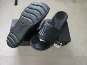 Adidas Alphabounce Slide 2.0 Core Black Men Unisex Slip-on Sandals Shoes NEW Box