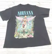 Nirvana In Utero Men's Faded Distressed Black T-shirt Size S-5XL EG995