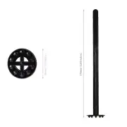 Swizzle Lemon Muddler for Cocktail and Ice Tea Drinks (Pack of 25) Black, 170mm