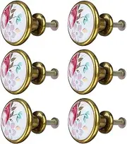 Ceramic Knob,Cabinet,Furniture Pull Handles,Door Pull,Drawer Pull Handle,6pcs Ceramic Knobs Vintage Knob Drawer Pull Handle Furniture Cabinet Desk Cupboard Wardrobe Dresser Decorative #2