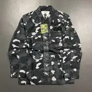 100% Authentic Bape A Bathing Ape Gradation Camo Military Shirt Jacket Size M