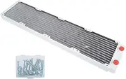 Computer Water Cooling System, 12-Tubes 480mm G4/1 Thread Radiator Heat Exchanger Water Air Cooled Heatsink PC CPU Cooler Fast Heat Dissipation for Desktop