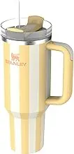 Stanley Quencher H2.0 Tumbler with Handle and Straw 40 oz | Flowstate 3-Position Lid | Cup Holder Compatible for Travel | Insulated Stainless Steel Cup | BPA-Free | Butter Cabana