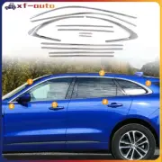 Fits for Jaguar F-Pace Car Window Trim Strip Cover Sticker 12 PCS Chrome (for: Jaguar)