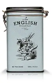 Charbrew Alice in Wonderland White Rabbit English Breakfast Tea Limited Edition!