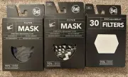 Two Buff Coolnet UV Adjustable Kids Face Mask + 5 Replacement Filters +30 Filter