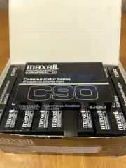 Box of 10 New Maxell P/I Communicator Series C90 Cassettes Low Noise NOS/Sealed