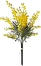 Artificial Flowers Australian Native Golden Wattle Yellow Bouquet Flower 5 Stems