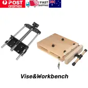 Carpentry Workbench Woodworking Clamping Tool Double Connecting Rod Table Vice