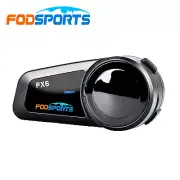 FODSPORTS FX6 Motorcycle Helmet Intercom Bluetooth Headset 6 Riders Group 1000M