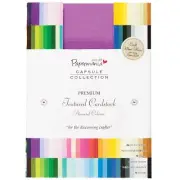 Papermania Premium Textured Solid Cardstock Pack A6 75/Pkg-Multi