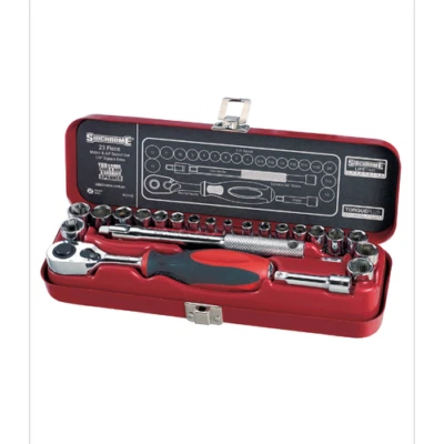 Sidchrome 1/4" Drive Metric & AF Socket Set - 23 Piece ** Special Order **