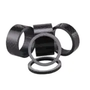 5pcs/set Bike Bicycle Carbon Fiber Front Fork Spacers Handlebar Stem Washer Ring