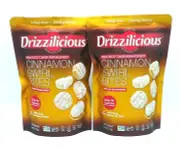 2 Pack Drizzilicious Cinnamon Swirl Bites Mini Rice Cakes Gluten Free Vegan Chia
