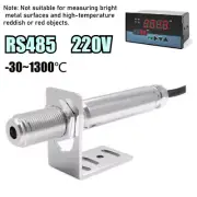 RS485 220V Infrared Thermometer Sensor Non-contact Temperature Tool W/Controller