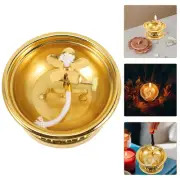 Ghee Lamp Oil Lamps Indoor Religious Candle Holder Dish Butter