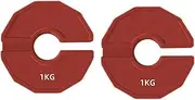 Binxind 2PCS Gym Micro-Type Plates Dumbbell Fractional Weight Plate Rubber Fractional Weight Plates Plates Add-on Aperture 35mm 1.0KG