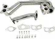 Xuanqingyi Store Racing Manifold Exhaust Header 08-14 Compatible With Impreza Compatible With WRX/Compatible With STi GE/GH/GR/GV 2.0L/2.5L EJ20 EJ25