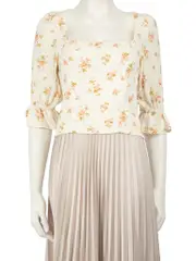 Floral Print Elasticated Top