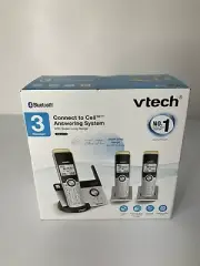 VTech 3 Phone Cordless Handset Super Long Range Connect to Cell Answering System