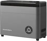 HumminGuru Ultrasonic Vinyl Record Cleaner-Professional 40kHz Ultrasonic LP Cleaning with Auto Drying, 350ml Capacity, Air and Water Filters Included,1Y Warranty. (HG01 with 7''&10'' Record Adapters)
