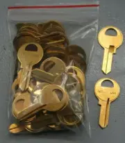 M1 Lot of 50 KEYS M1 MASTER PADLOCK Key Blanks / Brass / Made in USA