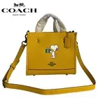 COACH CE918 Coach x Peanuts Snoopy Collaboration Tote Bag Shoulder Bag Women
