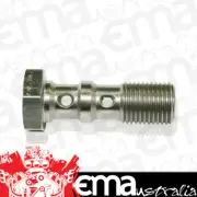 Aeroflow AF318-04 Double Banjo Bolt 7/16-24 Stainless 30mm Long