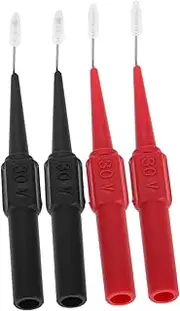 MUELODSIC 4pcs Electric Probe Tester Set High Temperature Resistant Multimeter Leads with Back Probes for Accurate Automotive Circuit Testing Compact Durable Design for Easy Portability
