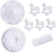 Beatifufu 1Set Merry Go Round Epoxy Silicone Mold Kit Reusable DIY Mold for Creative Merry Go Round Decor Easy to Demold Durable Crafting Tool for DIY Enthusiasts