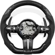 Steering Wheel Compatible With BMW F30 F10 F20 F11 F31 F32 E90 E91 E92 X1 X2 X3 X4 X5 X6 5GT M3 M6 Carbon Fiber LED Car Interior Accessories(M6)