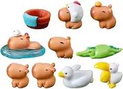 Resin Charm Capybaras Tiny Animal Figurine - Simulation Capybaras Capybara Model Kids Crafts, Cute Capybara Photography Props for Kids, Adults & Capybara Lovers