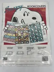 Vintage 14.5 X 22” Book Covers -NEW OLD STOCK 3PC IN PACKAGE - Snoopy