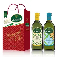 在飛比找鮮拾優惠-【Olitalia 奧利塔】純橄欖油+玄米油禮盒組(1000