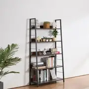 Metal Bookshelf Rustic Bookcase 5-Tier for Living room Bedroom & Office