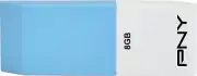 PNY - Eraser Attaché 8GB USB Flash Drive - Blue - New & Sealed
