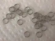 Stainless Steel 6mm Split open jumprings 20 pc 21G