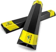 ROBLOCK 18'' Heavy Duty Car Stoppers for Garage, Parking Aid 18inch 2Pcs
