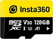 Insta360 128GB UHS-III V30 MicroSD Memory Card for One X/X2/X3/X4, R/RS, Ace Pro and Sphere Action Cameras