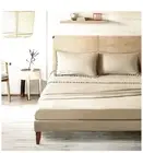 Pom Pom Balls Fringe Soft Breathable Sheets Set, Queen Size, 4 Pcs Sheets Set