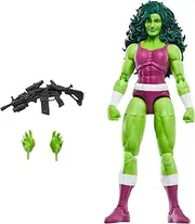 Marvel Legends Series She-Hulk, Iron Man Comics Collectible 6-Inch Action Figure, Retro-Inspired Blister Card