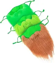 3pcs Monster Mask Beard Mustache Fake Fake White Beard Carnival Face Mask Face Cover Cotton