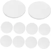 Yardwe 10pcs Acrylic Miniature Bases Round Clear Display Stands for Gaming Miniatures Cake Decorations and Micro Landscapes Versatile Transparent Platforms for Crafting